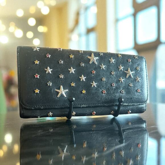 Jimmy Choo “Confetti On The Dance Floor” Leather  Long Wallet - Picture 1 of 11